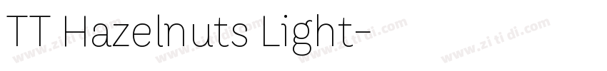 TT Hazelnuts Light字体转换